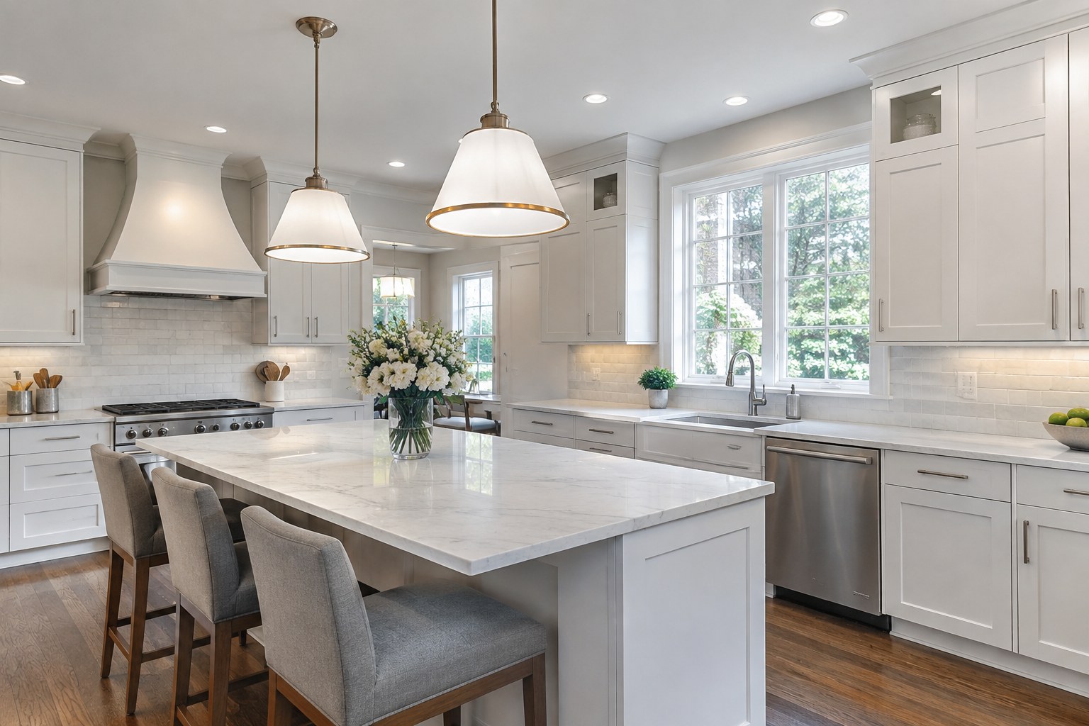 A bright Central New Jersey kitchen